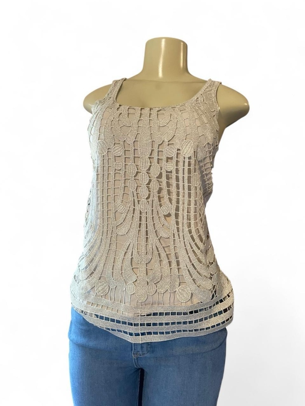 Express Cream  Tank Top